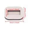 12PCS Felt Felt Caster Cups Non-Slip Mat Beige/Brown Furniture Floor Protectors 3.15" x 2.76" Hardwood Floor Protectors