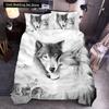 Wolf Cute Animal Bedding Set 3D Printing Kids Adult Luxury Gift Polyester Duvet Cover Home Textiles Single Full King Twin Size