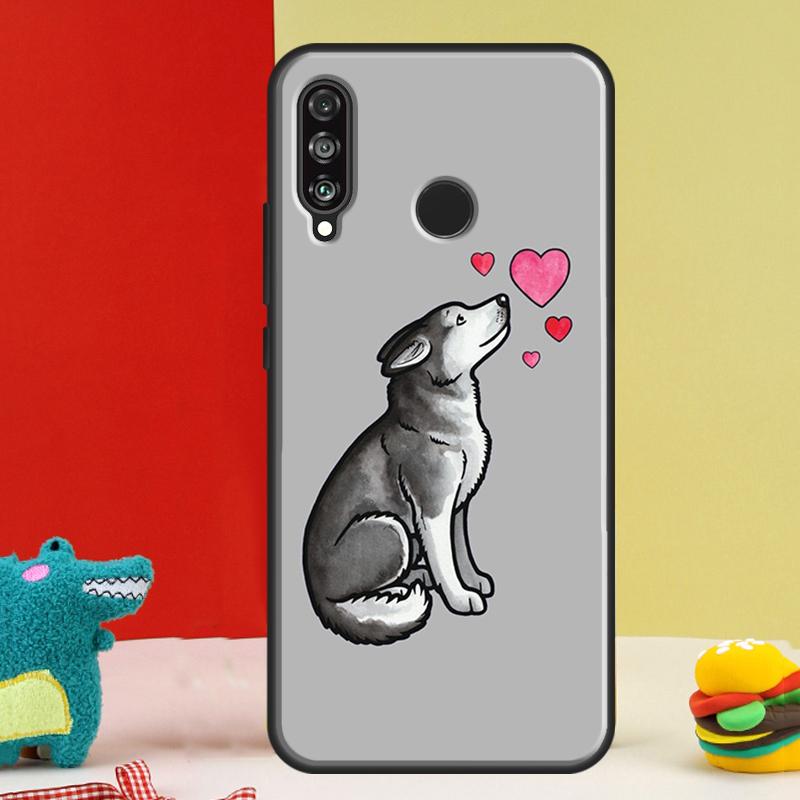 Чехол для телефона Huawei Nova 5T 9 10 SE 12i 12s 11i Y91 Y90 Y60 Y70 Y72 Y61 P60 P30 Pro P20 P40 Lite с изображением собаки Сибирский Хаски