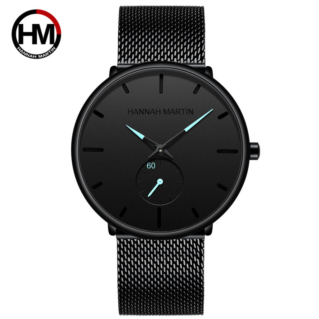 Men's Waterproof Trendy Korean Version Trendy Men's Fashion Casual Men's Watch Small Second Hand Steel Mesh Strap Quartz Watch