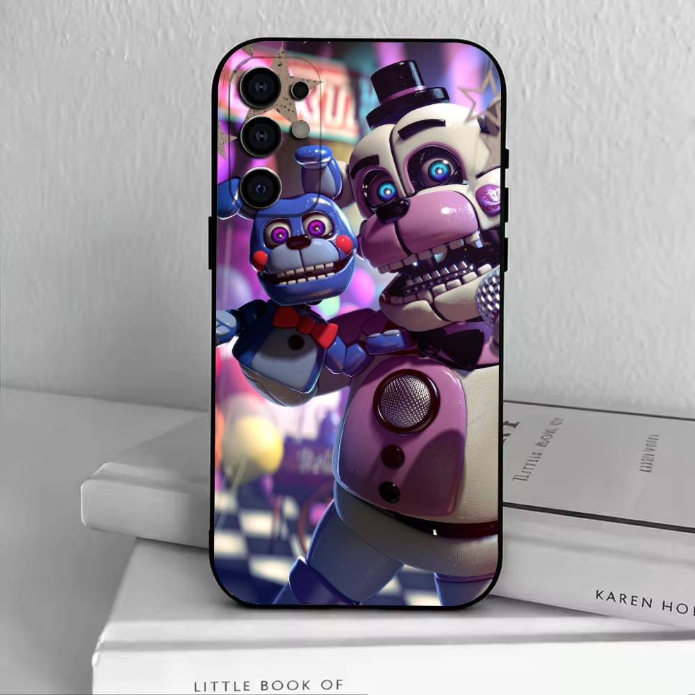 D-FNAF-T-Five-Nights-at-Freddy's Чехол для телефона Samsung S25,S24,S21,S22,S23,S30,Ultra,S20,Plus,Fe, Мягкий силиконовый черный чехол