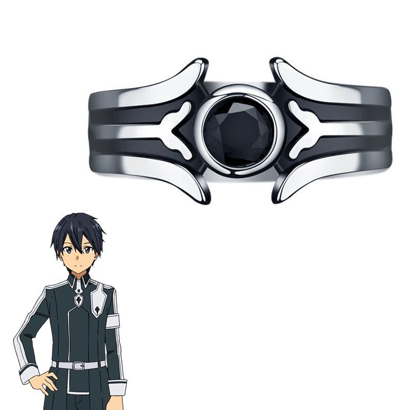 Аниме Sword Art Online Кольцо Кирито Кадзуто Косплей Унисекс Индивидуальные Кольца Реквизит для Вечеринки Ювелирные Аксессуары