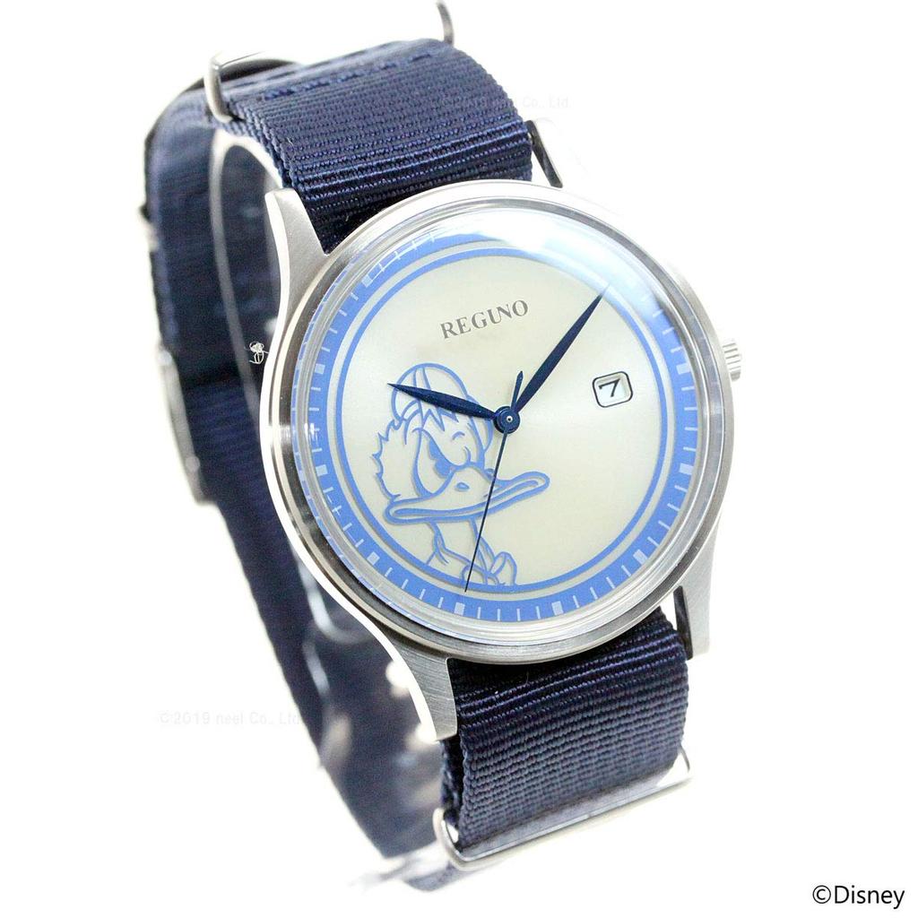 Часы Regno Solar Tech Disney Collection Model Limited Model 350 Pieces Blue [Citizen] "Donald Duck" KH2-910-90 Мужские