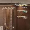 9Pcs Wall Mounted Jewelry Storage Rack 8 Hooks Earrings Necklace Organizer  Dressing Table