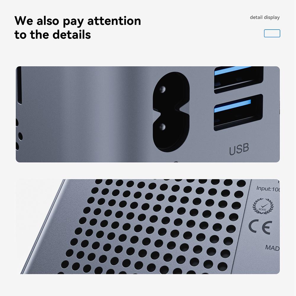 Мини-ПК OUMAX N100 12-го поколения Intel N100 16 ГБ DDR4 500 ГБ SSD Win11 Pro Dual 1000M LAN Wifi5 BT5.0 настольный компьютер