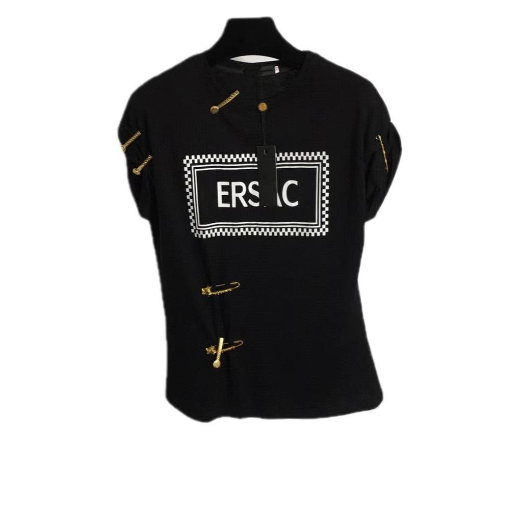 European & American Trendy Women's Loose Half Sleeve Letter-Print T-Shirt