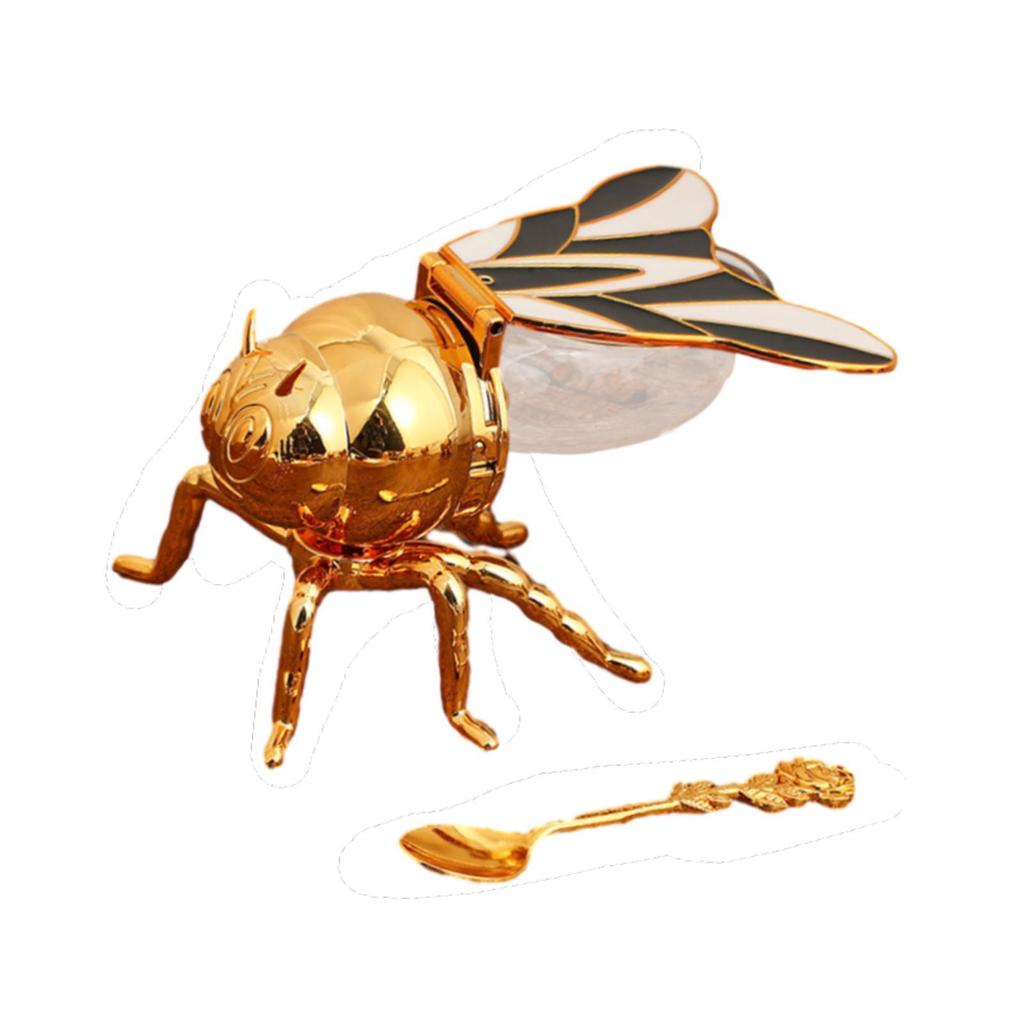 Креативная банка для меда «Пчела» с ложкой для хранения сиропа и сахара