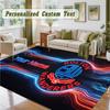 Crystal Velvet Square Rug Custom NameBolton Wanderers FC Pattern Non Slip Home Floor Decor Rug