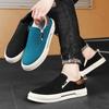 Fashion 2025 Summer New Mesh Breathable Fashion Trend Casual Canvas Single Shoes for Men  Comfortable Versatile Low Top Slip On Sneakers