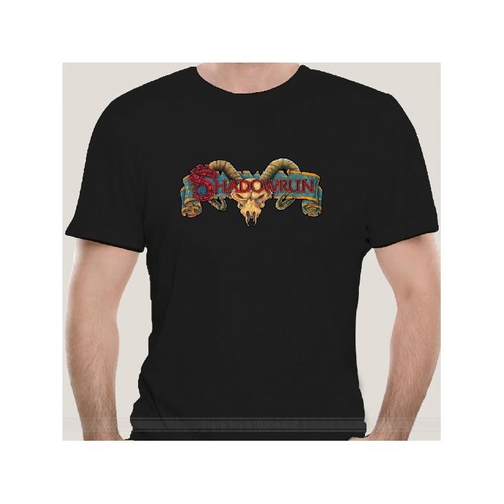 Men'S T-Shirt Featuring A Retro Shadowrun Video Game Design For Fans