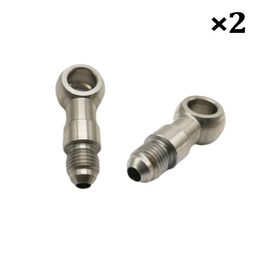 2× Stainless Steel 304 AN -4 (AN4 AN 04) 10mm M10 Eye Adapter Fitting