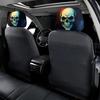 Крутые чехлы на подголовник автомобиля с принтом черепа, Легко устанавливаются, Персонализированный декор подголовника автомобиля