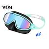 Kids Swim Goggles Clip-On with Case, 180 Degrees Wide View Anti-UV Boys Girls Pool Goggles, No Leakage Anti-Fog Swimming Eyewear for Children