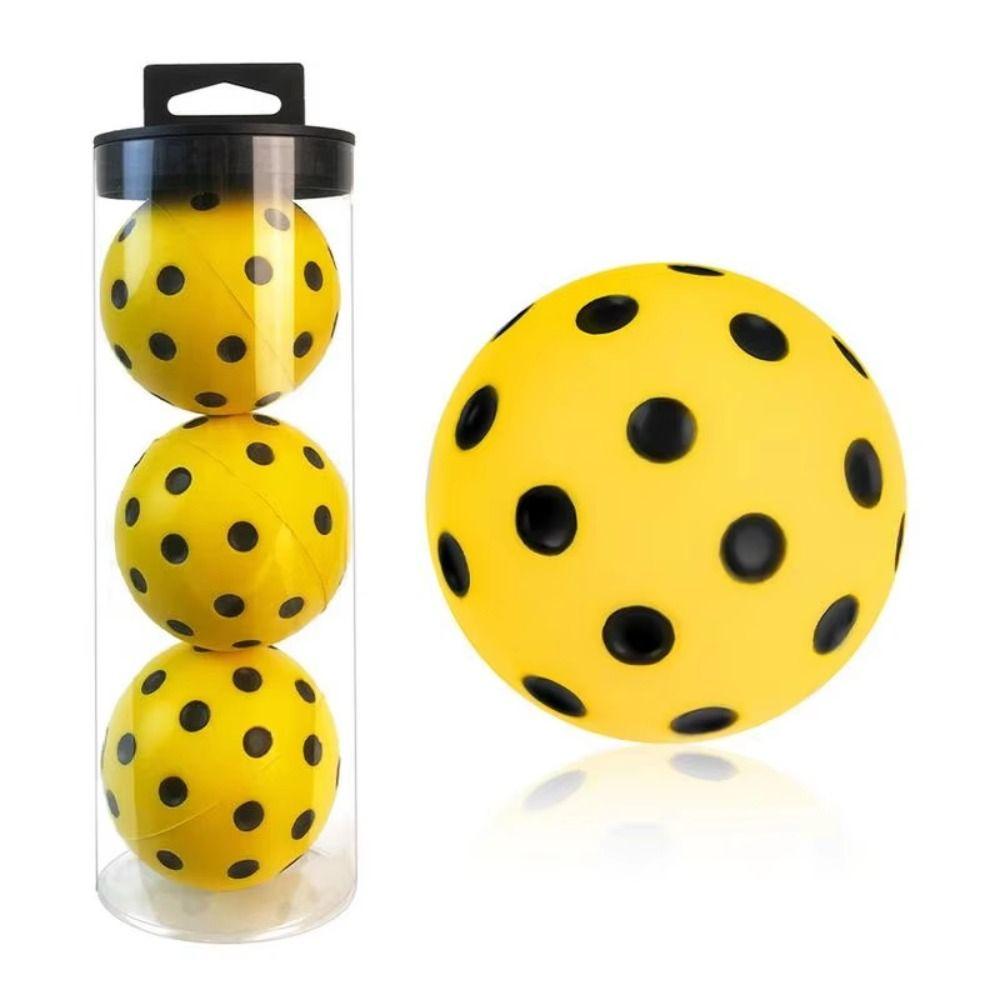 High Elasticity Foam Pickleballs Practice Balls 74mm Exact Real Ball  Birthday Gift