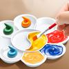 Мини-палитра пластиковая в форме цветка, палитра цветов, роспись цветами сливы, акрил, учебные материалы, поощрения для студентов, TMZ