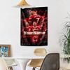 Cristiano Ronaldo Custom Your Name Wall Decor Tapestry Art For Pet Memorial Birthdaywedding Party Backdrop Family Gift