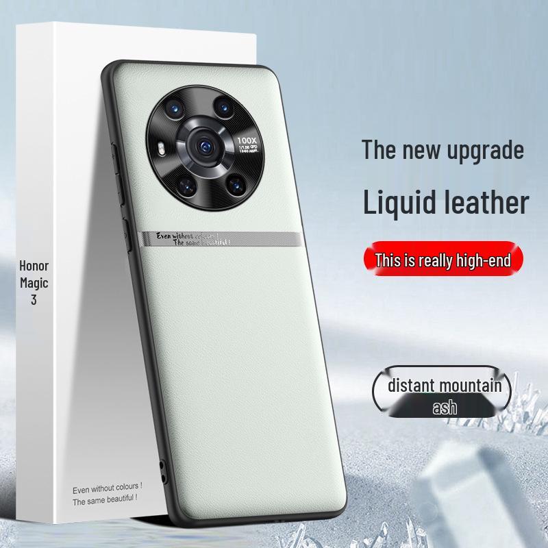 Чехол Liquid Leather для Honor Magic 3 — защита от падения, загрязнения, защитный чехол