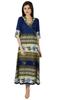 Bimba Womens Blue Anarkali Kurta Kurti Contemprory Chic Style Indian Long Maxi