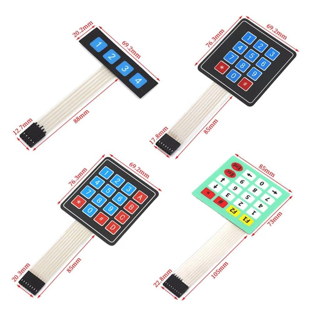 20 Key Membrane Switch Keypad 4x4 4x5 Matrix Matrix Keypad Professional Keyboard PCB Electronics