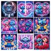 Lilo & Stitch Diamond Painting, Frame with Imitation Diamonds, Round Diamond Mosaic Art, Cross Stitch Kit, Home Decor
