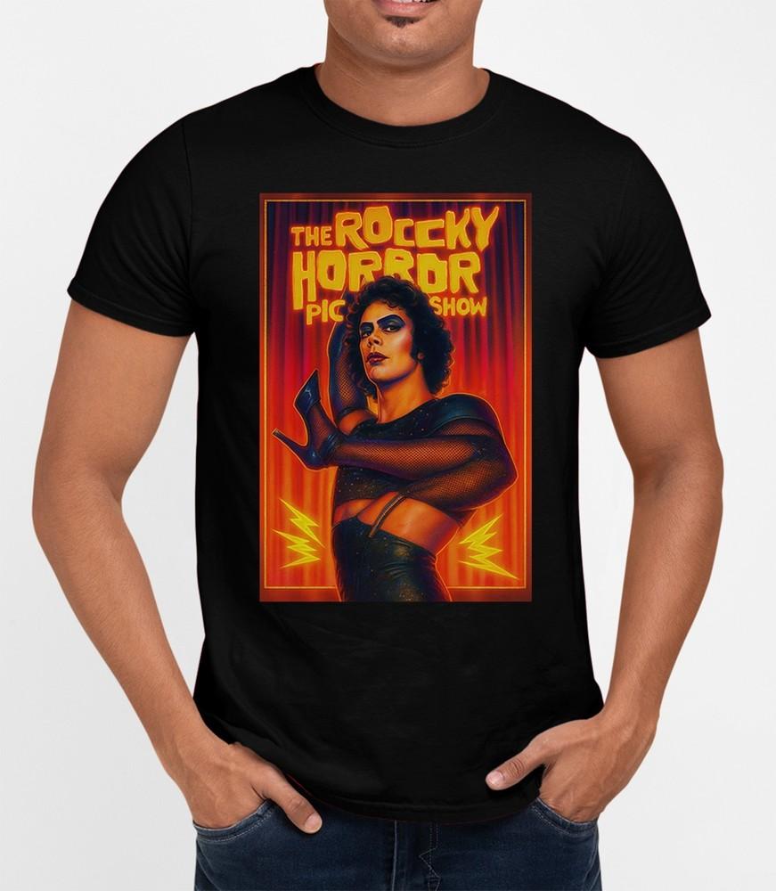 Rocky Horror Poster 70s T-Shirt Cool Retro Movie Film Classic Tee Gift Xmas Unisex T-Shirt