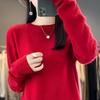Женский кашемировый свитер Qinghe Cashmere 30% Кашемир 70% Шерсть Осенне-зимний кашемировый пуловер Мягкий и теплый