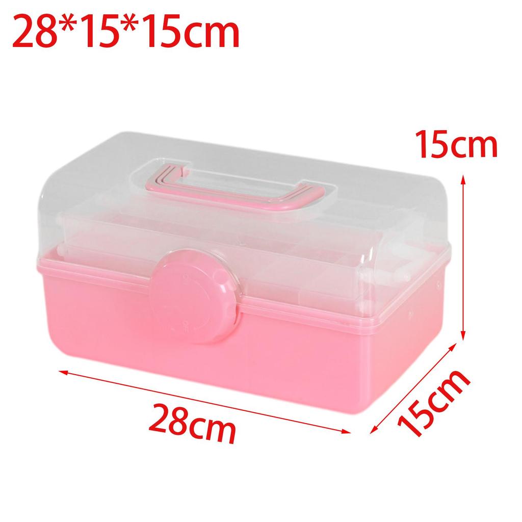 3 Layer Storage Box Sewing Supplies Organizer Multipurpose for Nails Making Sets Art