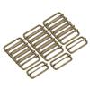 25 Pack Metal Slide Adjustment Buckle Rectangle Slide Adjuster Webbing Strap Slider for Belt Bag Backpack DIY Accessories Replacement [uxcell] 2"