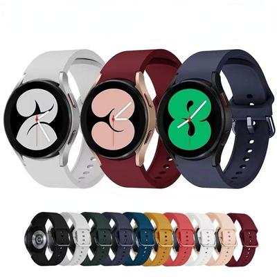 Силиконовый ремешок 20 мм для Samsung Galaxy Watch 5/4, 40 мм/44 мм, оригинальный браслет без зазора для Samsung Galaxy Watch 4 Classic, 46 мм/42 мм Correa