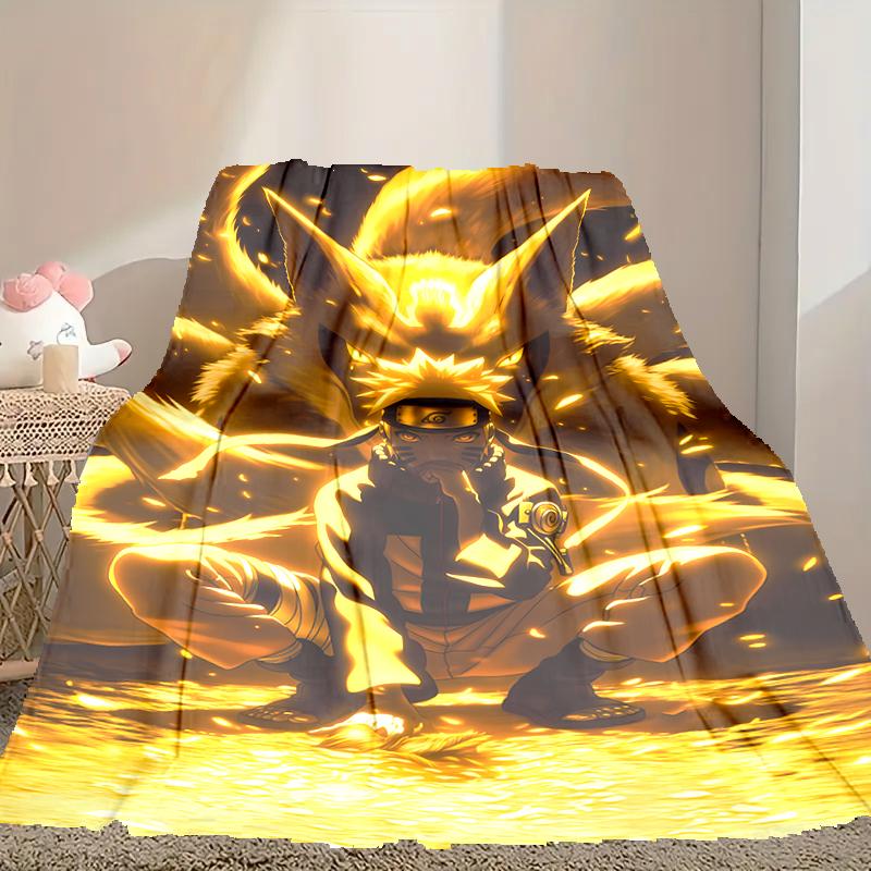 naruto Pattern Blanket, Cozy Blanket for All-Season Comfort on Sofas, Beds, Office, Car, Camping and Travel