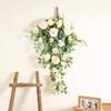 Artificial Rose Vine for Home and Mall Decor – Wall Hanging & Air Duct Cover Floral Art