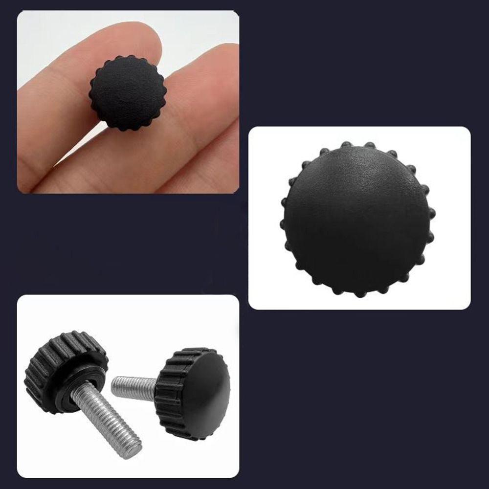 M6 X 20mm Clamping Knobs Black Knurled Knobs Durable Hand Bolt Knobs for Quick Remove