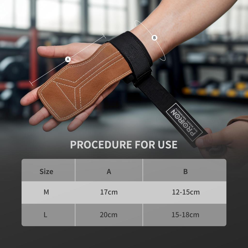 PROIRON Перчатки-поддержки для запястий Power Grip, тренировочное снаряжение, 2 шт., унисекс, L