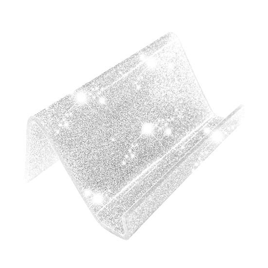 Акриловый держатель визитных карточек для стола, блестящий настольный органайзер для визитных карточек для домашнего офиса