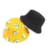 Canvas Fisherman Hat Men's Women's Printed Double-sided Hat Outdoor Sun Hat