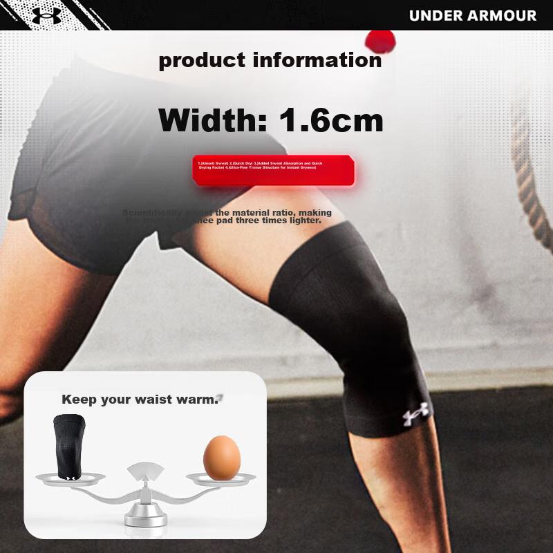 Under Armour Knee Brace Sports Meniscus Basketball Running Patella Knee Support for Men And Women Badminton Football Hiking Knee Protectio