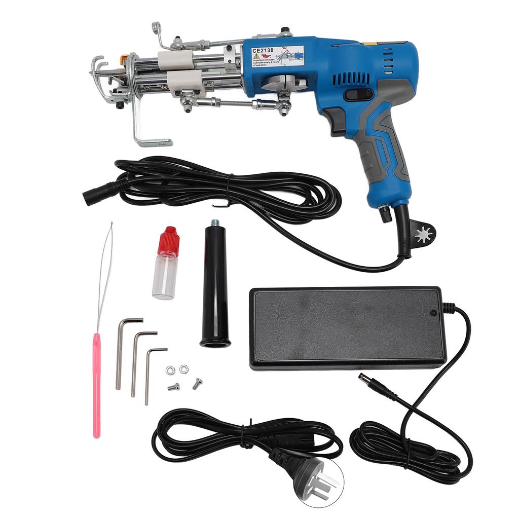 Carpet Tufting Gun Machine Kit Brushless High Power 2 In 1 Cut and Loop Pile Carpet Gun 100‑240V AU