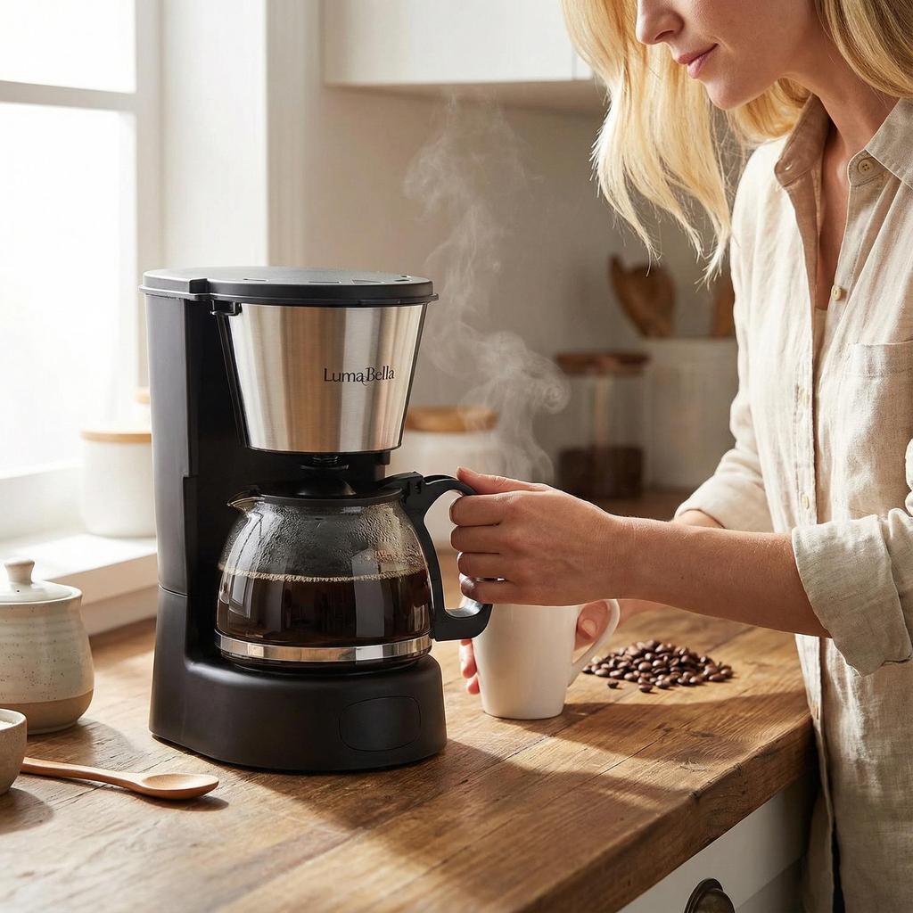 Полуавтоматическая европейская капельная кофеварка на 6 чашек, чайник на 750 мл