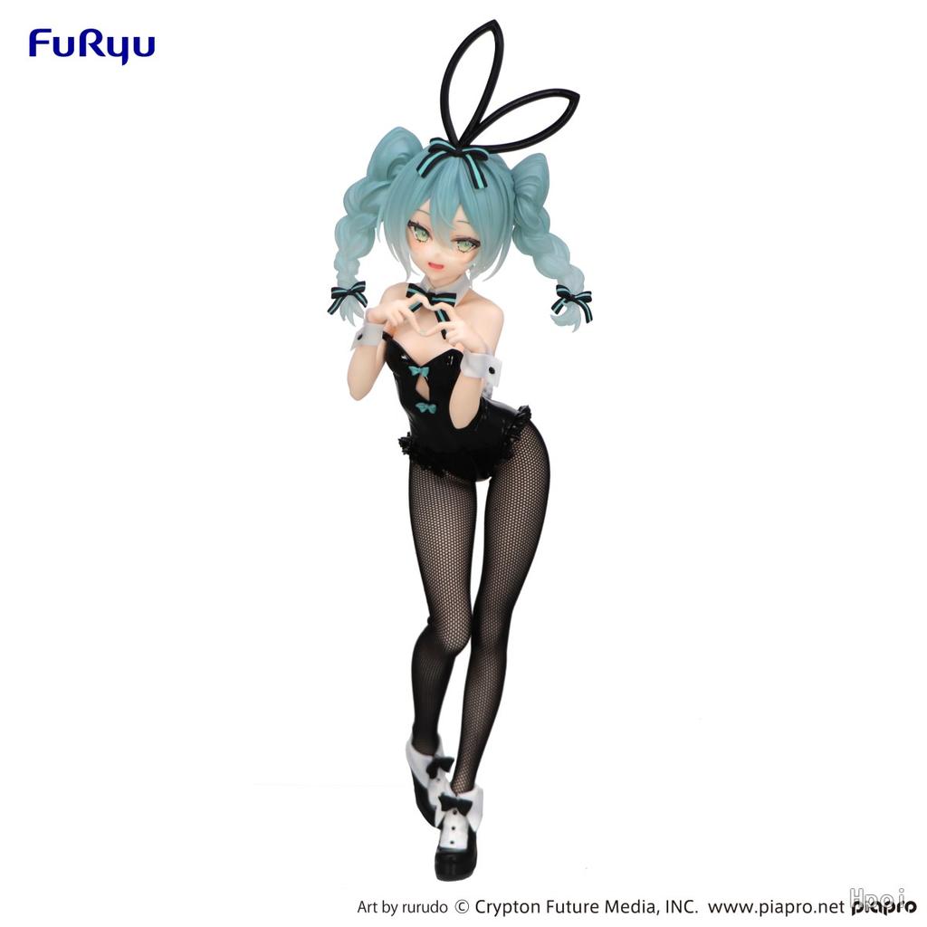 28см Аниме Хацунэ Мику Фигурка BiCute Bunnies Rurudo версия Стоячая Модель Игрушка Кукла Фигурка Действия Девушка-Кролик Наряд ПВХ