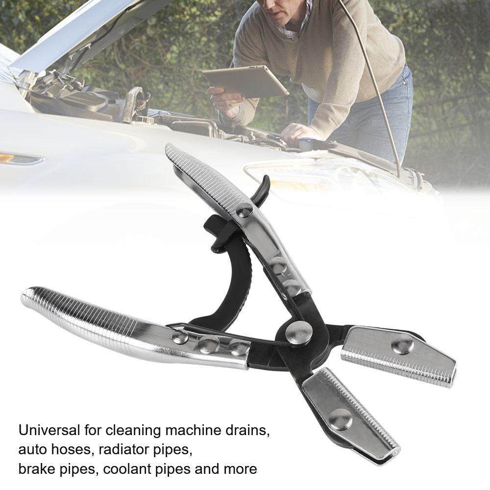 3Pcs Flat Mouth Pliers Car Oil Pipe Sealing Pliers Fuel Hose Pinch Off Pliers Automatic Lock Length Garage Tools Repairing Set