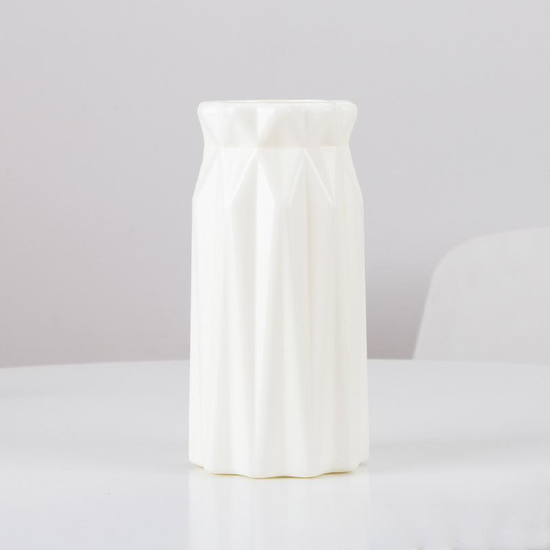 Современная скандинавская пластиковая ваза для цветов, розовый, синий, белый горшок, корзина, для дома, украшение гостиной, орнамент, композиция