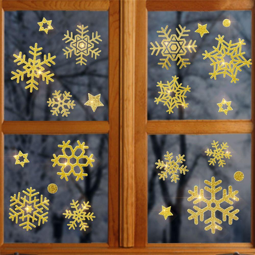 Gift Snowman Party Home Santa Claus Window Decoration Christmas Stickers Window Stickers