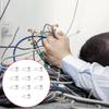 Упаковка из 10 практичных проволочных зажимов с клейкой основой для организации кабелей, предотвращения спутывания проводов дома и на работе, держатель для шнуров