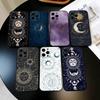 Чехол для телефона «Солнце, Луна, Знаки Зодиака» для iPhone 17, 16, 15, 14, 13, 12, 11 Plus, Pro Max, Другие Мягкий Черный Чехол