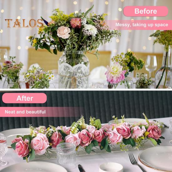 Держатель для цветов Прямоугольная декоративная экологически чистая полезная акриловая коробка Держатель для цветов Декор стола