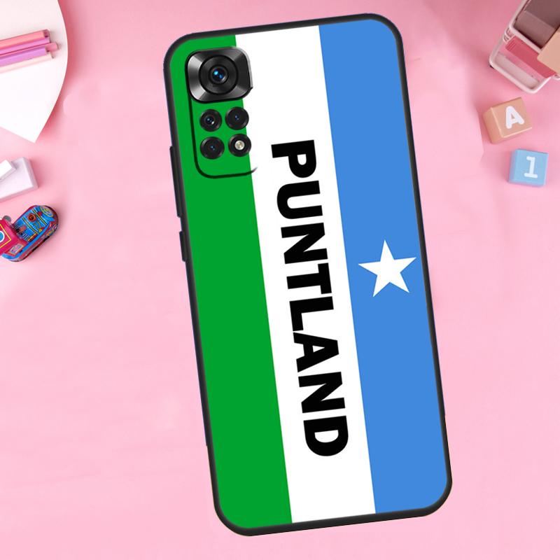 Puntland State Somali Flag For Xiaomi Redmi Note 13 10 12 11 14 15 Pro Plus Phone Case For Redmi 15 13C 12C 14C 10C 15C