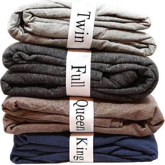 Bed Sheet Organizer and Storage Size Label Bands | Bed Sheets Set Organizers for Linen Closet Organization - Elastic Bedding Band Labels Sheet
