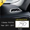 Car Styling Console Multimedia AC CD Panel Decoration Frame Cover Trim Strip Sticker For BMW 5 Series F10 Interior Accessories NM5