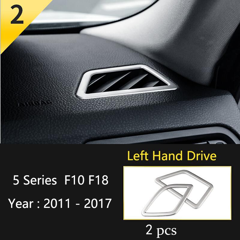 Car Styling Console Multimedia AC CD Panel Decoration Frame Cover Trim Strip Sticker For BMW 5 Series F10 Interior Accessories NM5