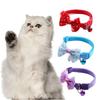 Pet Collar Adjustable Durable Cat Collars Cute Bow Kitten Necklace Soft Bell Puppy Pet Product Dog Supplies Cat Accessories